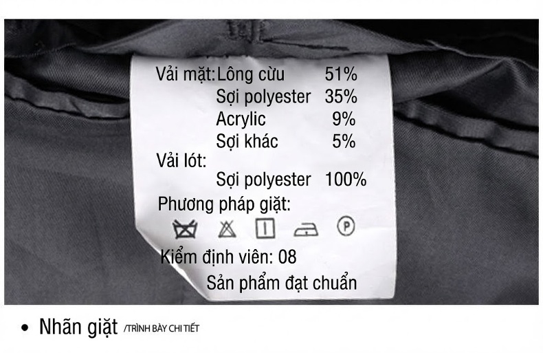 Áo Khoác Dạ Nam Dáng Ôm Dài Vừa Vải Dạ Dày Dặn Màu Đen, Xám, Xanh Navy, Xanh Da Trời chi tiết 36