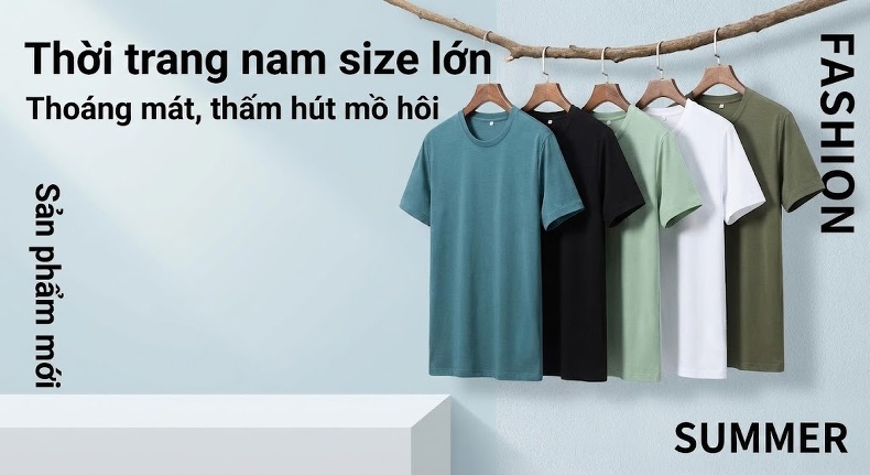 Áo Thun Tay Ngắn Nam Cổ Tròn Form Rộng Màu Trắng, Đen, Xanh Lá, Xám... chi tiết 1
