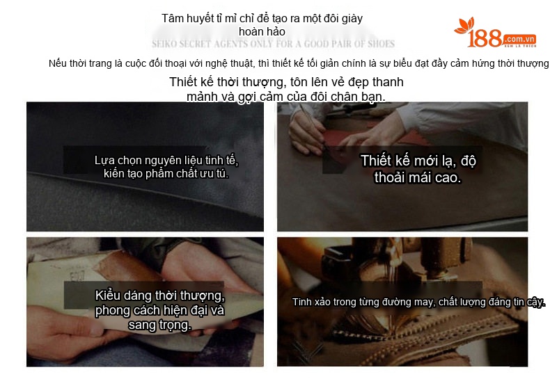 Boot Nữ Da Bò Cổ Ngắn Dây Buộc Chiều Cao Đế Khoảng 5cm Màu Nâu, Đen chi tiết 17