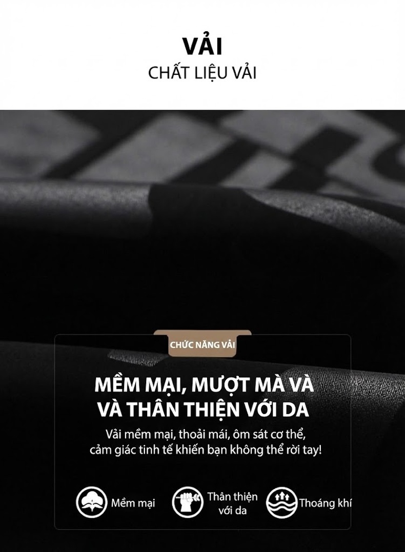 Áo Khoác Da Nam Dáng Dài Cổ chữ Vest Form Ôm Phong Cách Hàn Quốc Màu Đen chi tiết 3