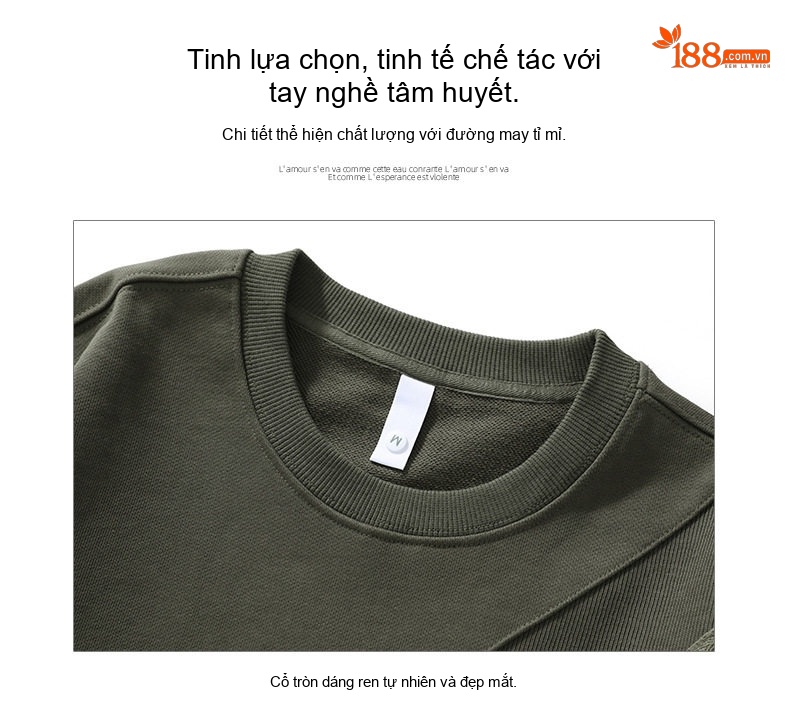 Áo Thun Tay Dài Nam Cổ Tròn Oversize Phong Cách Nhật Bản Màu Đen, Nâu, Xám, Xanh... chi tiết 6