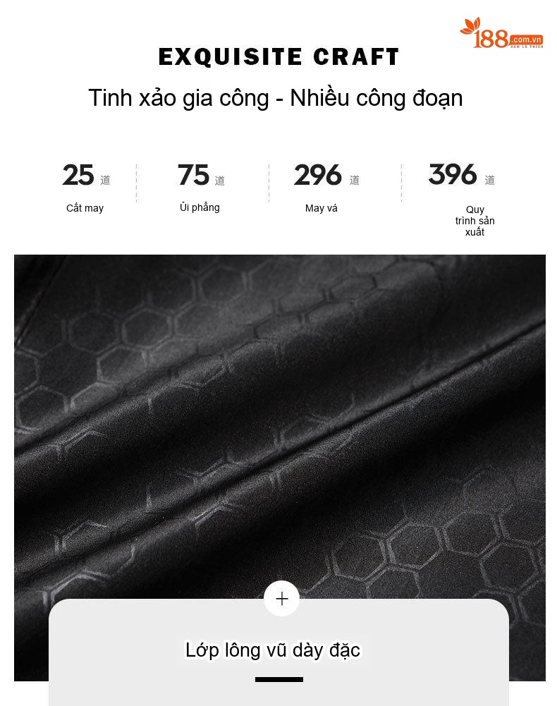 Áo Khoác Phao Nam Lông Vũ Trắng Dáng Vest Có Khăn Quàng Cổ Màu Đen, Xám chi tiết 8
