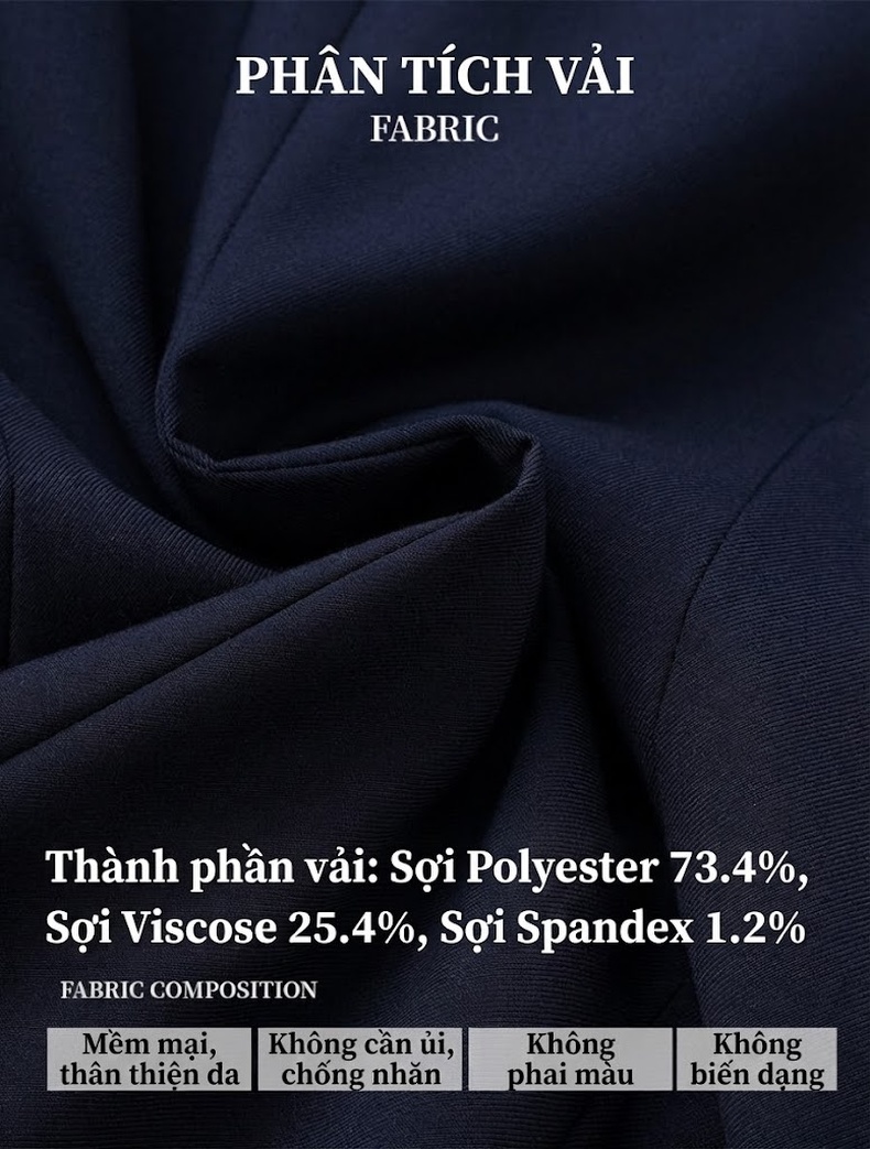 Bộ Vest Công Sở Nữ Lễ Tân Khách Sạn Thiết Kế Mới Thanh Lịch Màu Xanh Navy, Xám chi tiết 7