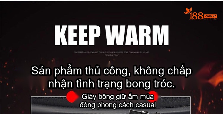 Boot Nam Da Thật Lông Cừu Giữ Ấm Chiều Cao Đế Khoảng 4cm Màu Đen chi tiết 4