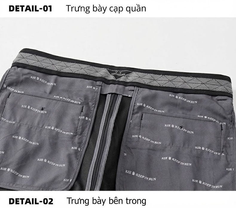 Quần Tây Nam Mỏng Dáng Ôm Vừa Vặn Phong Cách Công Sở Màu Đen, Xanh Navy chi tiết 12