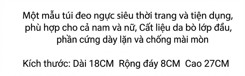Túi Đeo Ngực/Đeo Chéo Kelly Unisex Da Bò Màu Cam, Xanh, Đen, Nâu... chi tiết 1