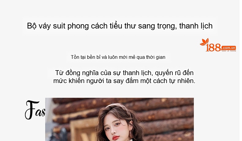 Set Áo Khoác Lông Và Chân Váy Ngắn Phong Cách Tiểu Thư Thanh Lịch Màu Nâu chi tiết 5
