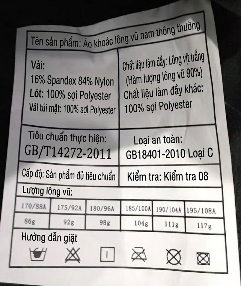 Áo Khoác Phao Nam Ngắn Tay Dài Có Mũ Trùm Đầu Chống Gió Giữ Ấm Màu Đen, Xám chi tiết 32