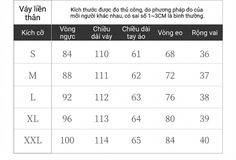 Váy liền thân Nữ Thiết Kế Giả Hai Lớp Tay Dài Họa Tiết Hoa Nhí Eo Thun Dáng Chữ A Màu Đen, Trắng chi tiết 6