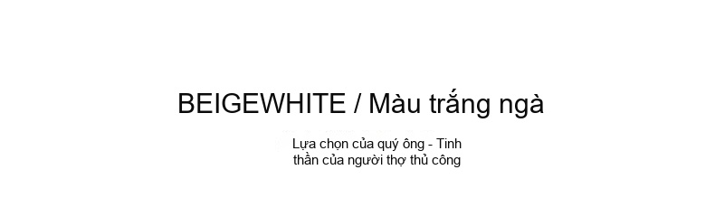 Giày Tây Buộc Dây Nam Da Bò Lỗ Thoáng Khí Chiều Cao Đế Khoảng 2cm Màu Trắng Kem chi tiết 6