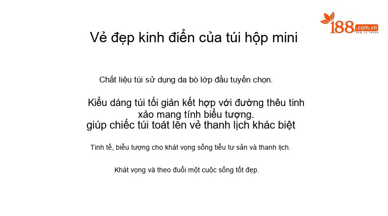 Túi Đeo Chéo Nữ Da Bò Mini Thời Trang Màu Nâu, Trắng, Tím Đỏ chi tiết 2