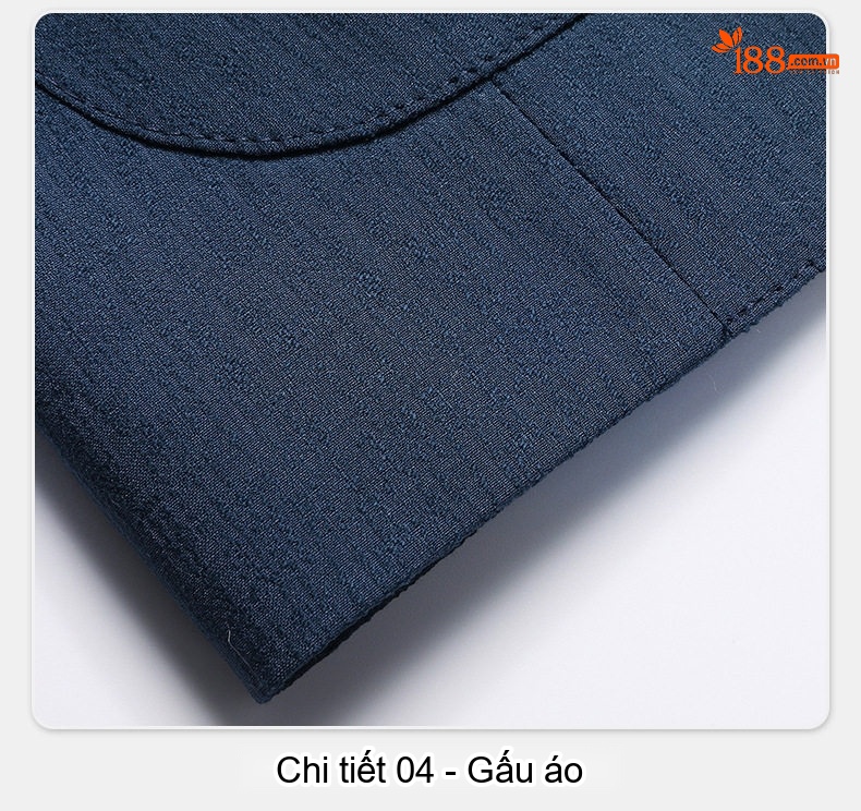 Áo Vest/Blazer Nam Dáng Ôm Vừa Vặn Chống Nhăn Màu Xanh Navy chi tiết 17