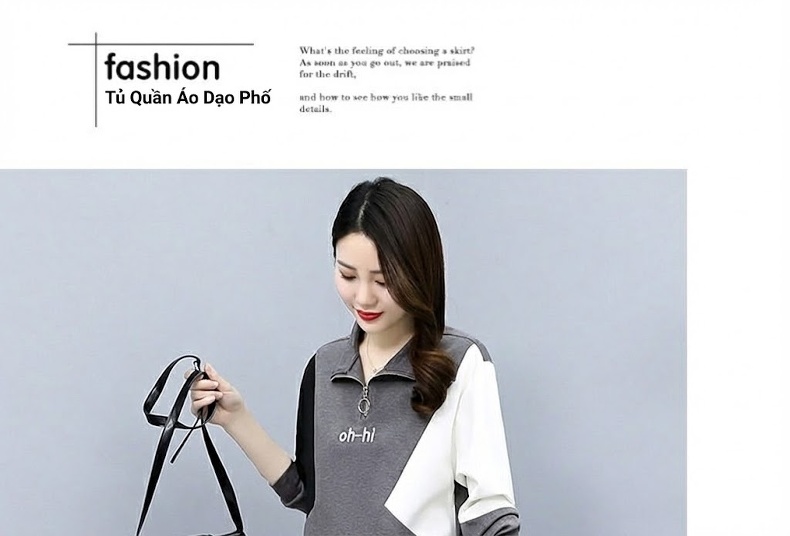 Bộ Đồ Nữ Thu Đông Áo Hoodie Quần Jogger Bo Gấu Phong Cách Thời Trang Trẻ Trung Màu Đen, Xám, Trắng chi tiết 22