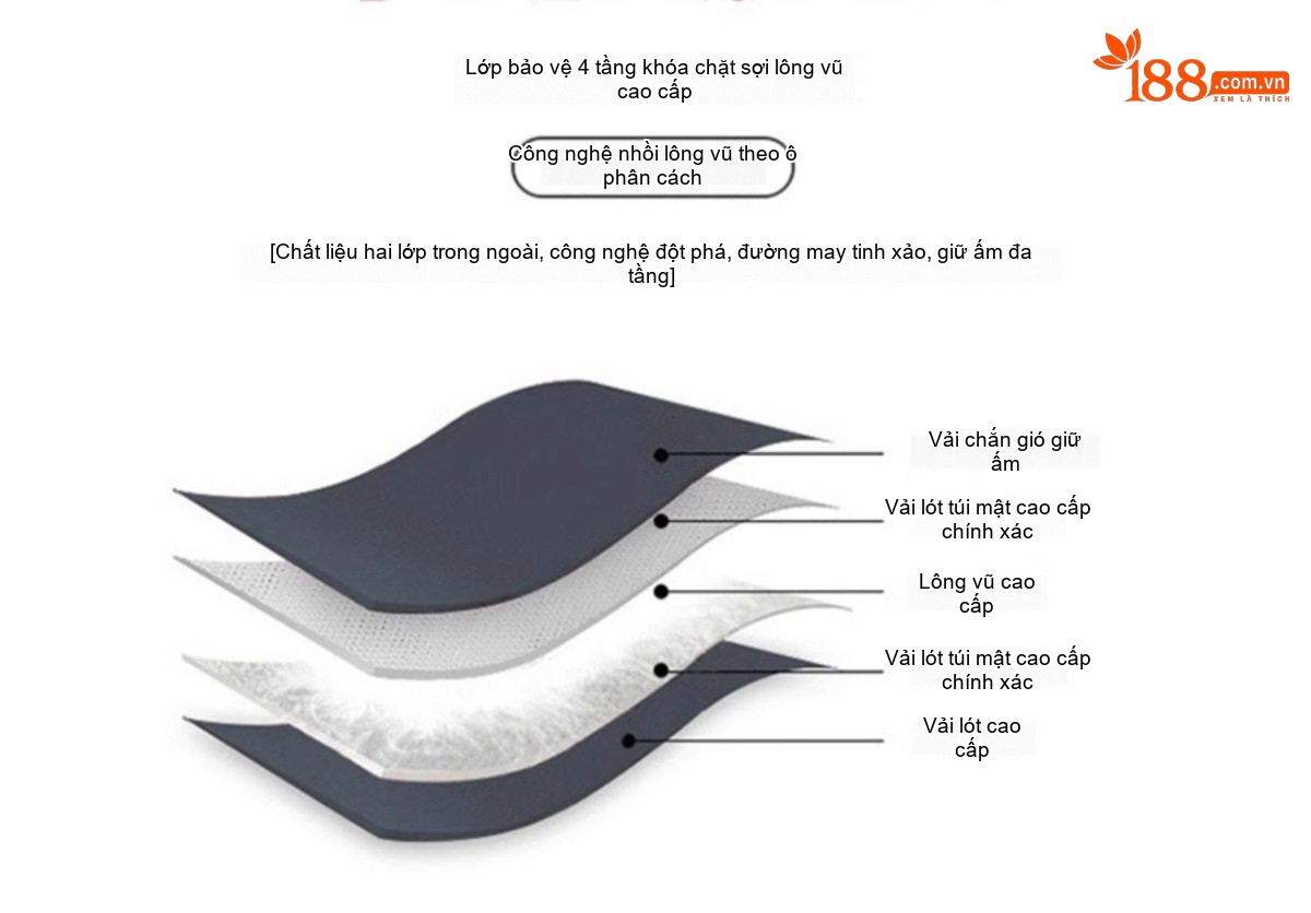 Áo Khoác Phao Nữ Ngắn Tay Dáng Nhỏ Gọn Cao Cấp Giữ Ấm Lông Vịt Trắng Màu Trắng Kem chi tiết 6