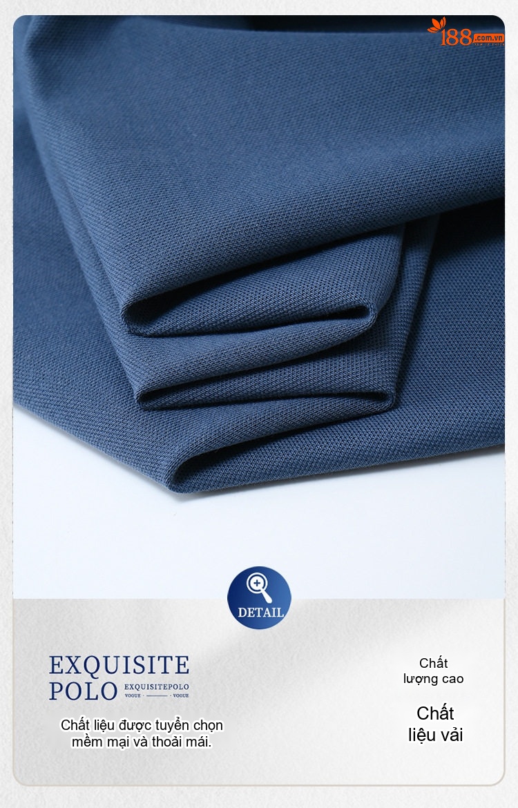Áo Polo Nam Cotton Họa Tiết Sọc Ngang Tay Ngắn Không Nhăn Màu Xám, Xanh, Nâu, Trắng... chi tiết 25
