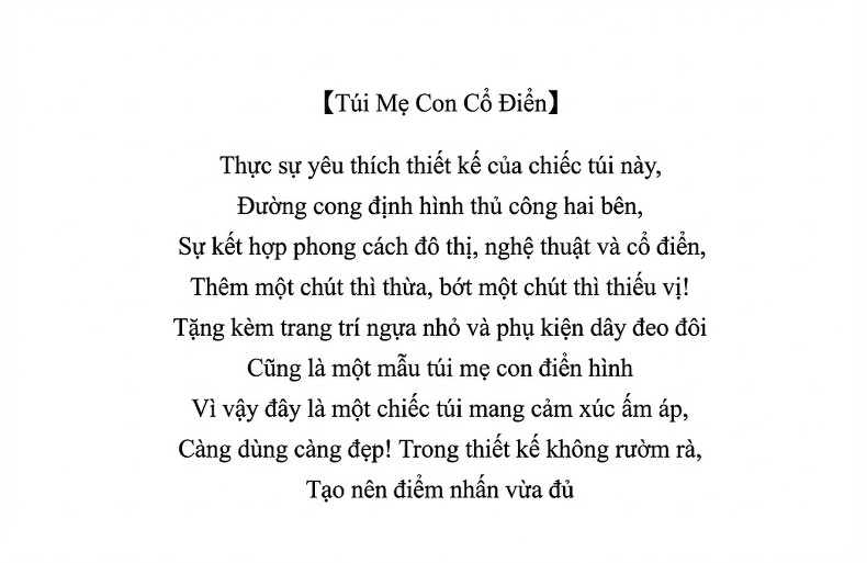 Túi Xách Nữ Vải Họa Tiết Đeo Vai Đeo Chéo Dáng Tote Kèm Dây Bản Rộng Màu Be chi tiết 1