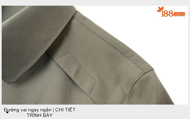 Áo Khoác Gió Nam Trung Niên Dáng Dài Vừa Cổ Bẻ Màu Đen, Xám, Xanh Navy chi tiết 30