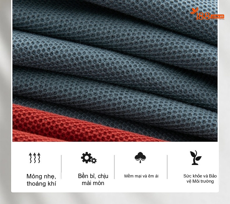 Áo Polo Nam Cổ Bẻ Cotton Mỏng Thoáng Khí Thoải Mái Màu Xám, Trắng, Đỏ chi tiết 11