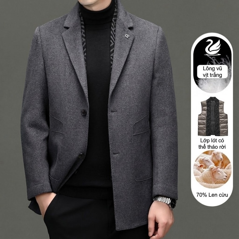 Set Bộ Vest Nữ Quần Ống Rộng Tay Ngắn Phong Cách Công Sở Thanh Lịch Màu Be, Xanh, Đen chi tiết 7
