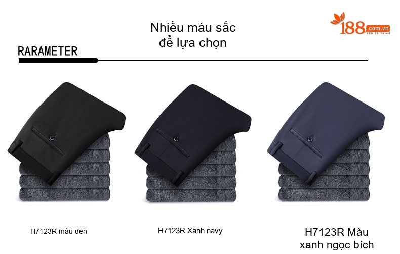 Quần Âu Nam Dáng Ôm Lót Lông Dày Dặn Phong Cách Công Sở Màu Đen, Xanh Navy, Nâu chi tiết 6