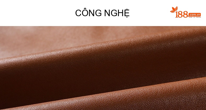 Áo Khoác Da Nam Có Lót Lông Cừu Cổ Bẻ Phong Cách Moto Màu Đen, Nâu chi tiết 3