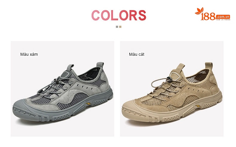 Sandal Nam Dây Rút Thể Thao Outdoor Thoáng Khí, Chống Nước, Nhanh Khô, Chống Mài Mòn, Chiều Cao Đế Khoảng 3cm Màu Be, Xám chi tiết 4