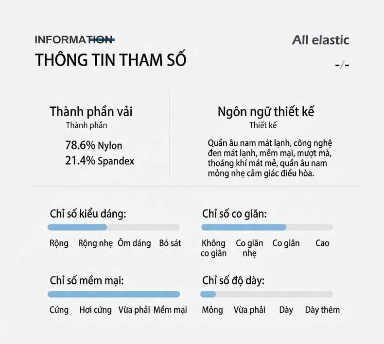 Quần Dài Nam Dáng Ôm Vừa Vặn Giữ Ấm Màu Đen chi tiết 8