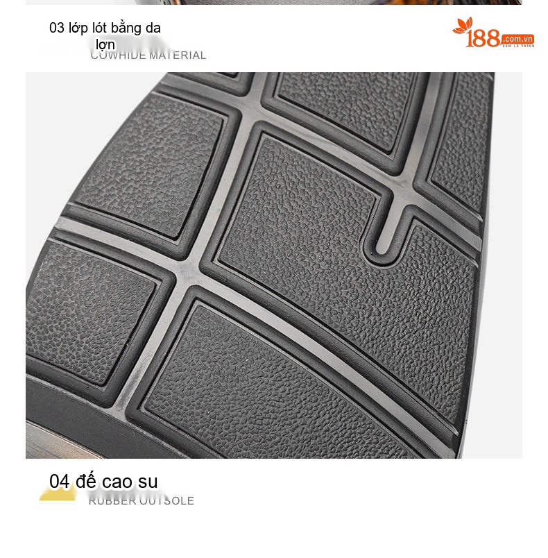 Giày Tây Nam Da Bóng Dập Vân Cá Sấu Chiều Cao Đế Khoảng 3cm Màu Đen, Nâu chi tiết 21