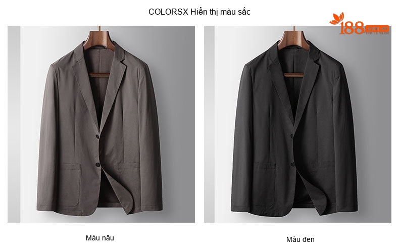 Áo Blazer Nam Mỏng Nhẹ Phong Cách Casual Màu Xám, Đen chi tiết 4