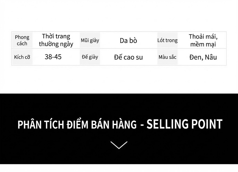 Giày Tây Buộc Dây Nam Da Bóng Chiều Cao Đế Khoảng 3.5cm Màu Đen, Nâu chi tiết 8