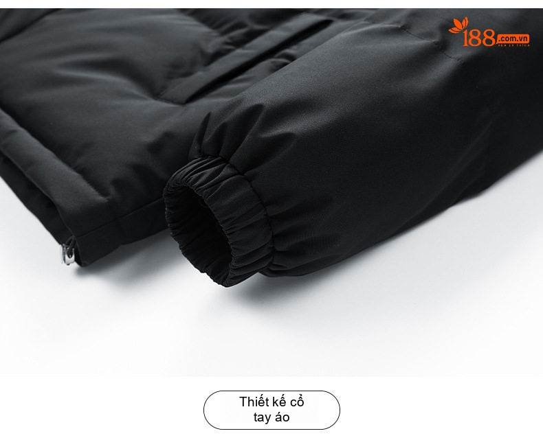 Áo Khoác Cotton Nam Nữ Mũ Trùm Đầu Dáng Rộng Mùa Đông Màu Xám, Xanh Lá, Đen, Trắng chi tiết 23
