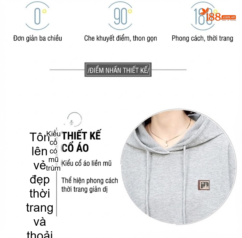 Bộ Đồ Thể Thao Nữ Dệt Kim Thu Đông Áo Hoodie Quần Dài chi tiết 4