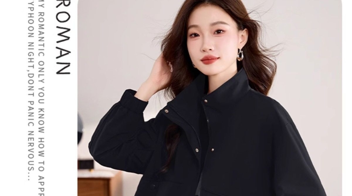 Áo Khoác Bomber Nữ Tay Lỡ Dáng Ngắn Màu Đỏ, Nâu, Đen chi tiết 24