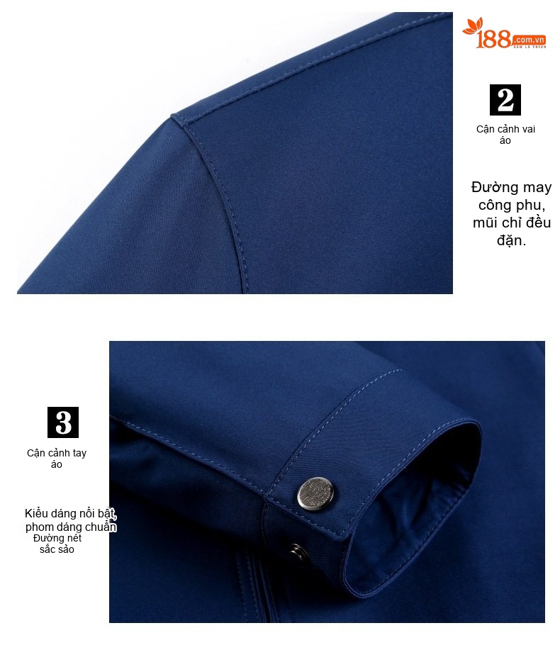 Áo Khoác Bomber Nam Lụa Tằm Tơ Dáng Ôm Chống Nhăn Màu Đen, Xám, Xanh Navy, Đỏ... chi tiết 39