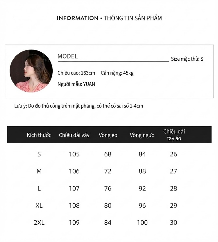 Váy Ôm Body In Hoa Lưới Phong Cách Thanh Lịch Cổ Chữ V Thắt Eo Màu Hồng chi tiết 4