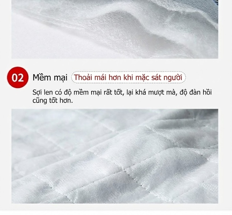 Áo Sơ Mi Nam Lót Lông Cừu Giữ Nhiệt Dài Tay Màu Trắng, Xanh Dương, Tím chi tiết 4