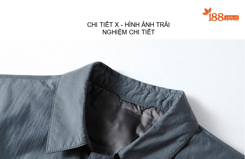 Áo Khoác Nam Lót Lông Vũ Trắng Cổ Bẻ Dáng Áo Sơ Mi Giữ Ấm Chống Gió Màu Xám, Đen chi tiết 14