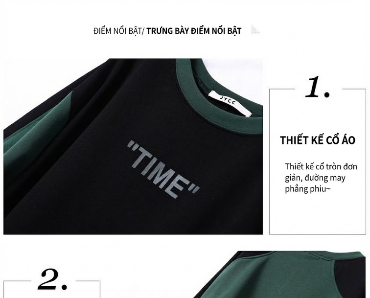 Váy Đầm Nữ Dáng Dài Trung Niên Tay Dài Thiết Kế Chắp Vá Phong Cách Retro Màu Đen, Xanh Lá chi tiết 1