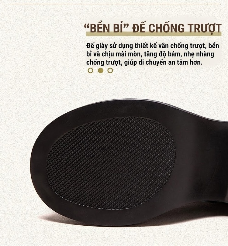 Boot Nữ Cổ Ngắn Da Bò Đế Xuồng Chiều Cao Đế Khoảng 6cm Phong Cách Retro Màu Đen, Nâu chi tiết 6