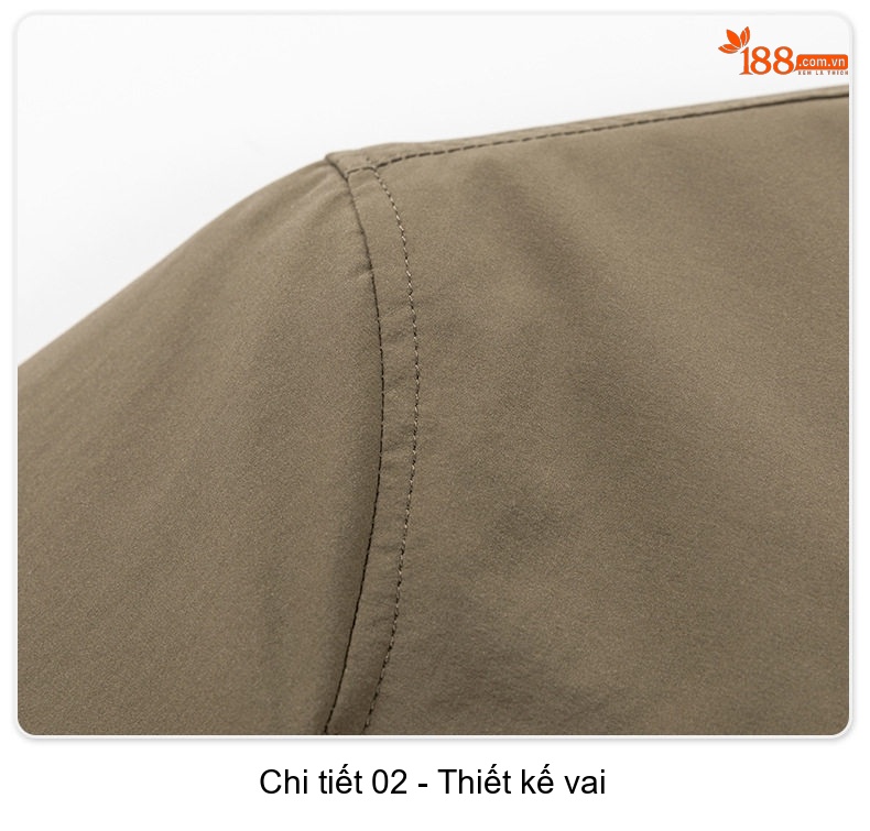 Áo Khoác Cotton Nam Tơ Tằm Chần Bông Dáng Ôm Vừa Màu Xanh Olive, Đen chi tiết 21