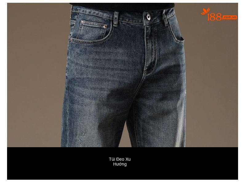 Quần Jean Nam Ống Đứng Ôm Vừa Vặn Phong Cách Âu Mỹ Màu Xanh Denim chi tiết 15