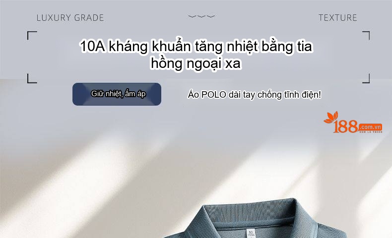 Áo Polo Nam Dài Tay Thu Đông Chất Liệu Lụa Tằm Pha Len Màu Xanh, Kem, Navy, Olive... chi tiết 1