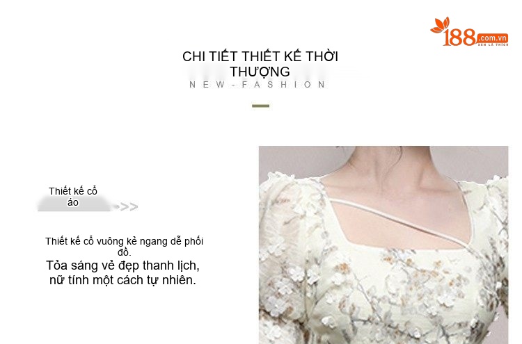 Váy Ôm Body Tay Bồng Cổ chữ Vuông Xẻ Tà Thanh Lịch chi tiết 5