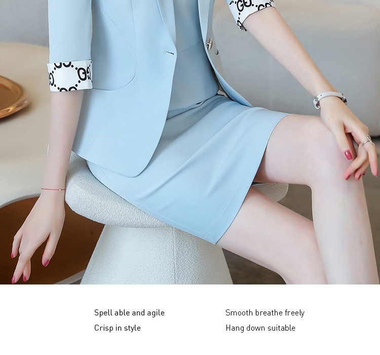 Bộ Vest Công Sở Nữ Tay Lỡ Màu Hồng chi tiết 28