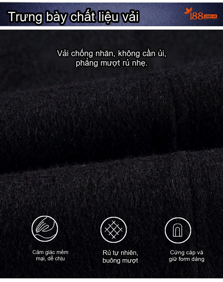 Áo Khoác Nam Hai Mặt Dày Dặn Lông Cừu Giữ Ấm Màu Đen, Xám chi tiết 5