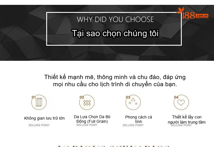 Balo Da Thật Mad Horse 15.6 Inch Dung Tích Lớn Phong Cách Retro Màu Nâu, Đen chi tiết 19