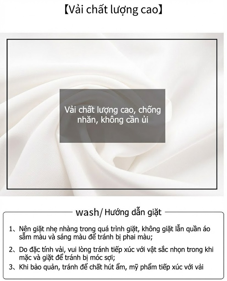 Áo Sơ Mi Nữ Tay Ngắn Cổ Nơ Voan Kiểu Pháp Công Sở Màu Trắng, Xanh chi tiết 3