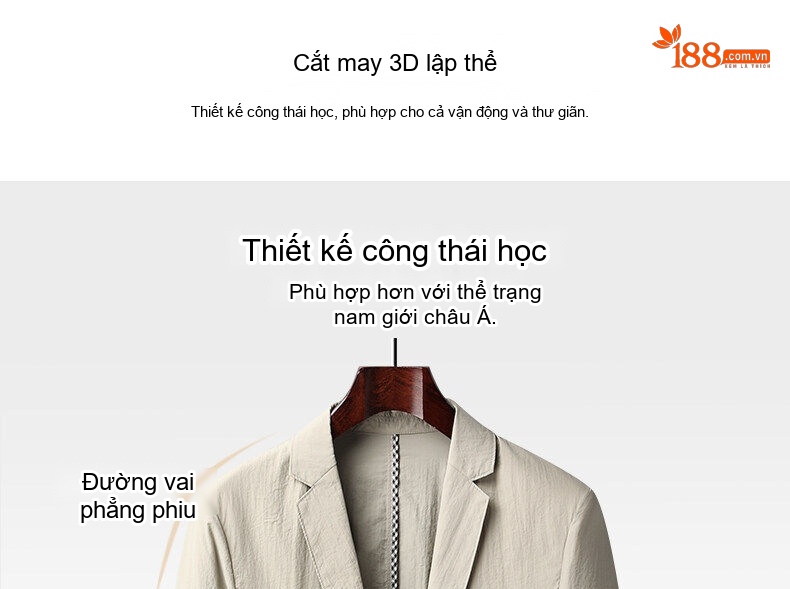 Áo Vest Nam Vải Mềm Mại Kiểu Dáng Casual Màu Trắng, Xanh Navy, Kem, Đen chi tiết 3