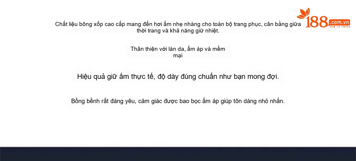 Áo Khoác Phao Nữ Dáng Dài Vừa Thiết Kế Hàn Quốc Cao Cấp Ấm Áp Màu Trắng, Đen chi tiết 4