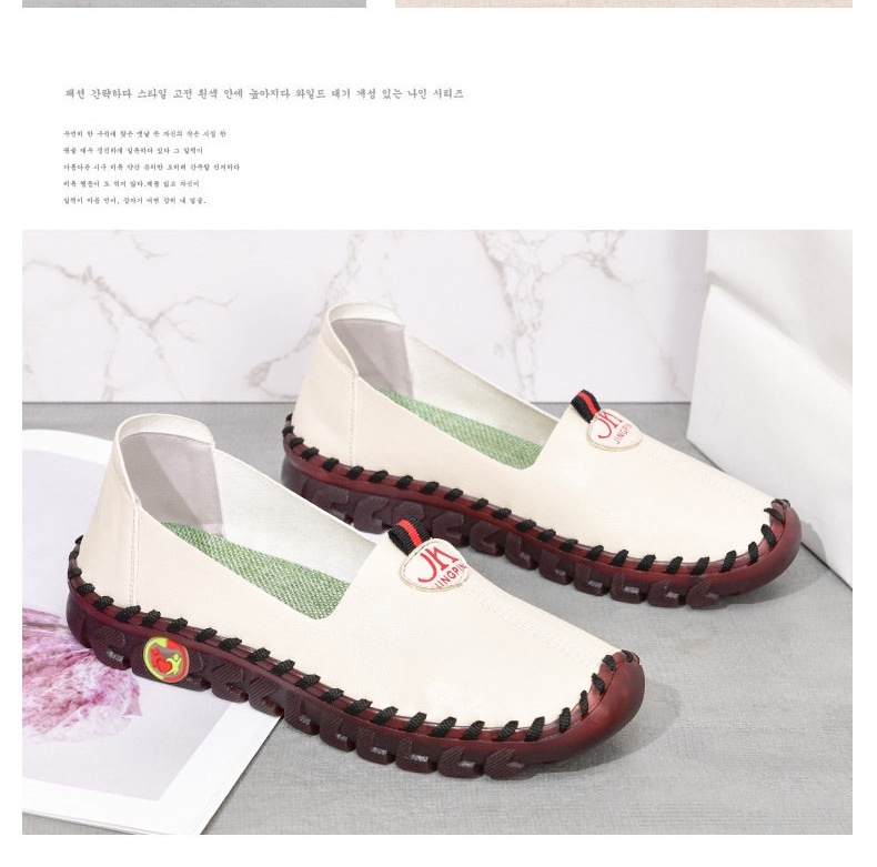 Giày Búp Bê Đế Bệt Da Bóng Mềm Mại Chiều Cao Đế Khoảng 1cm Màu Kem, Nâu, Đen, Đỏ... chi tiết 22